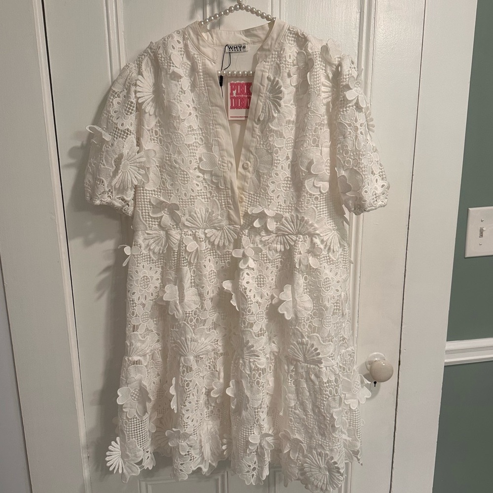 3D floral dress